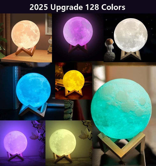 Multicolored Moon Lamp with remote