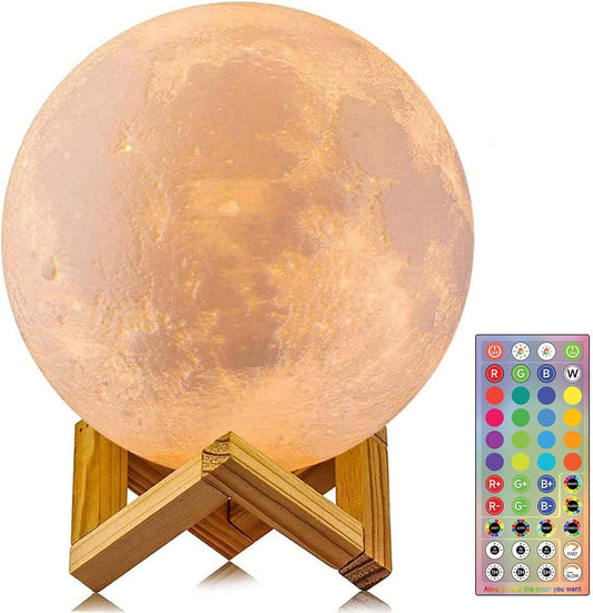 Multicolored Moon Lamp with remote