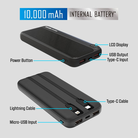 10000 milliamps Power Bank