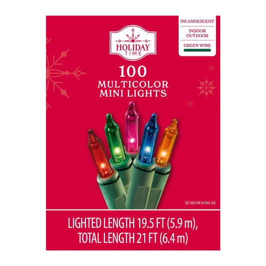 100 Multicolor/ Clear Mini Lights
