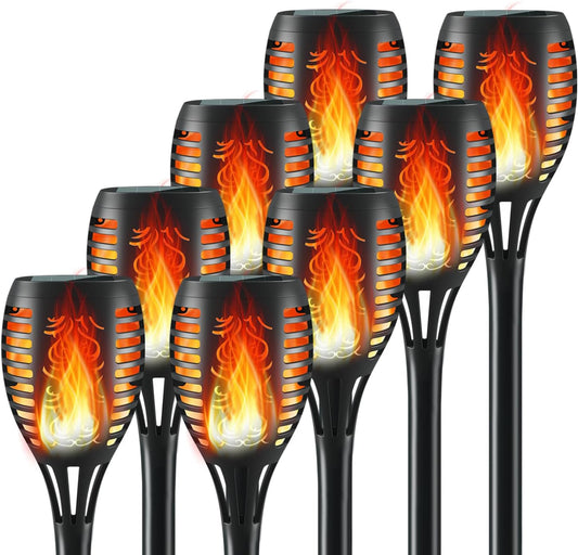 Solar Flickering Torch Light (8pk)