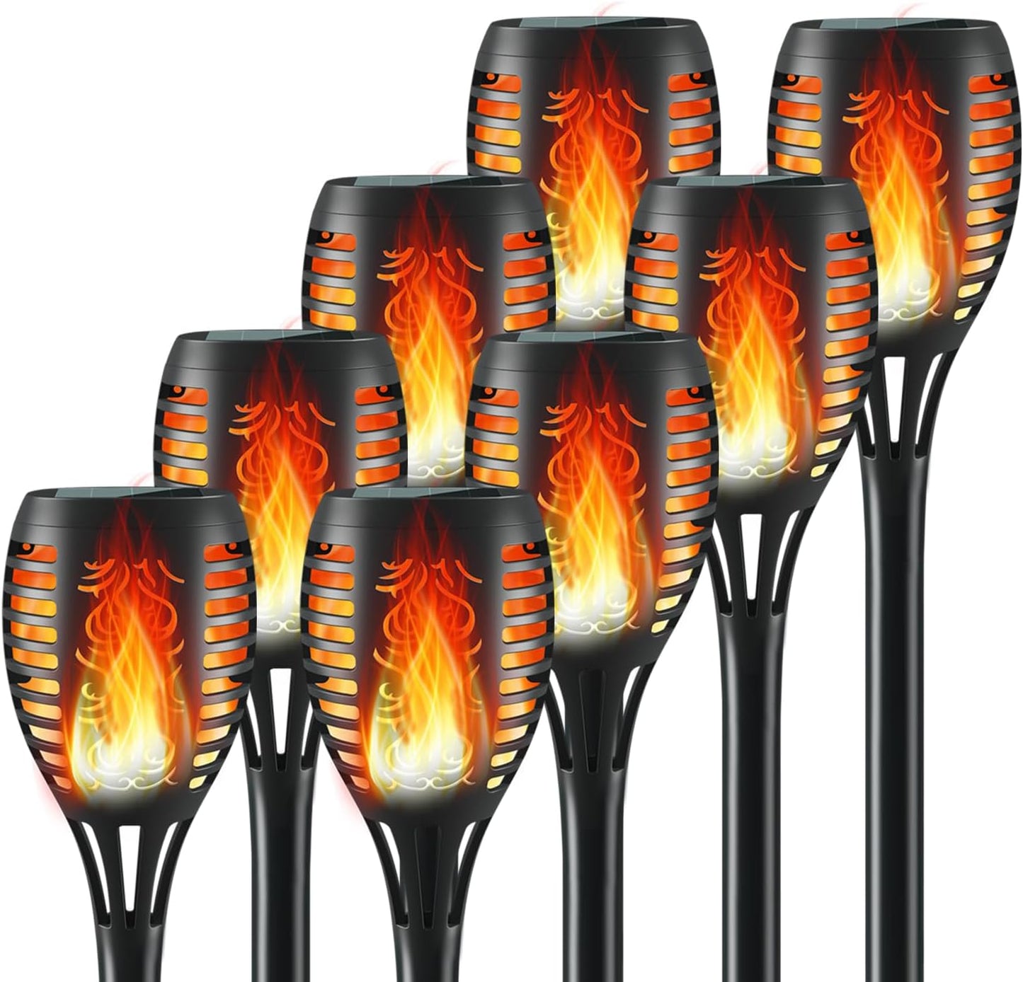 Solar Flickering Torch Light (8pk)