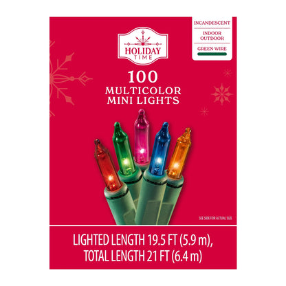 100 Multicolor/ Clear Mini Lights